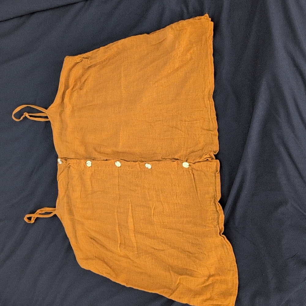 Old Navy Linen-Blend Button-Up Top
